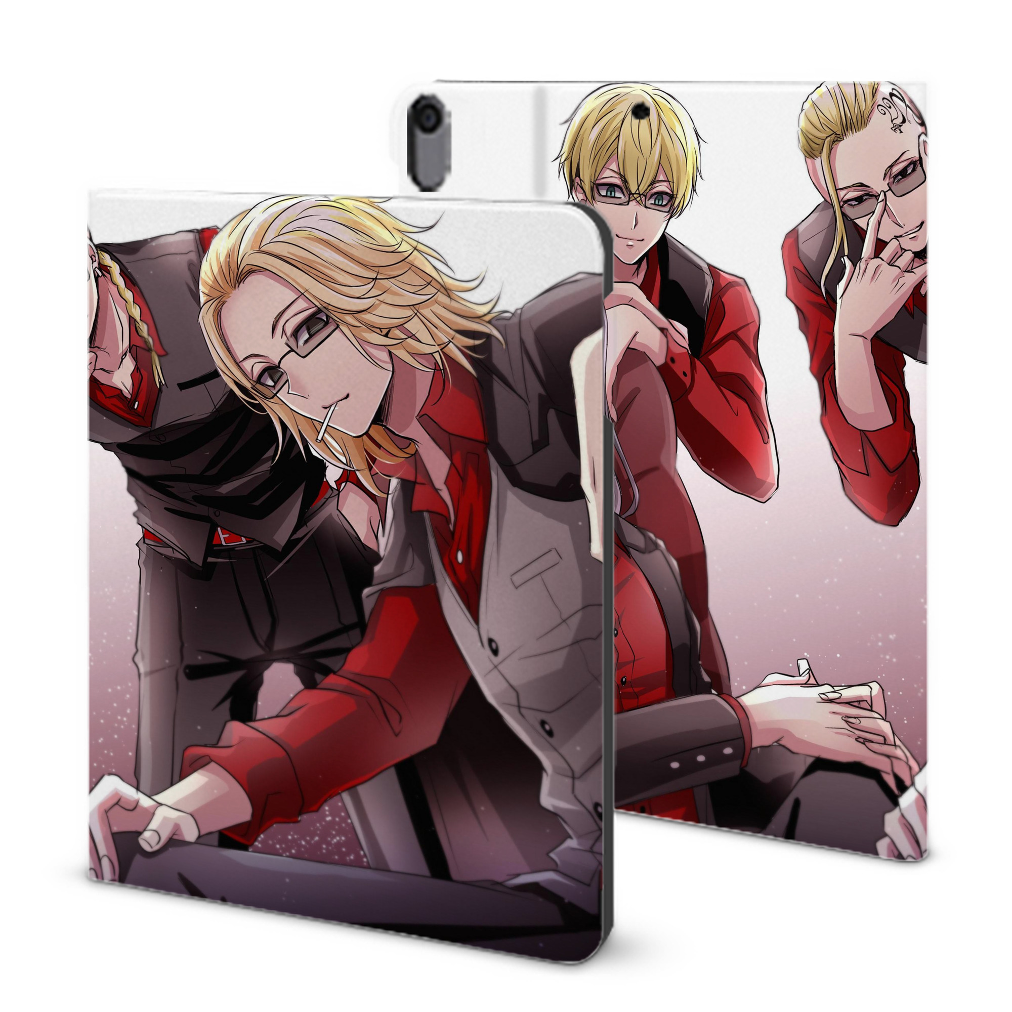 （画像用） 東京リベンジャーズ Tokyo Revengers IPad ケース ブック型 PUレザー TPU 耐衝撃 軽量 薄型 ペン収納なし 全面保護 IPad 各モデル対応